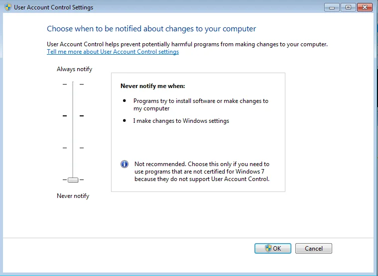 如何在 Windows 系統中啟用用戶帳戶控制
