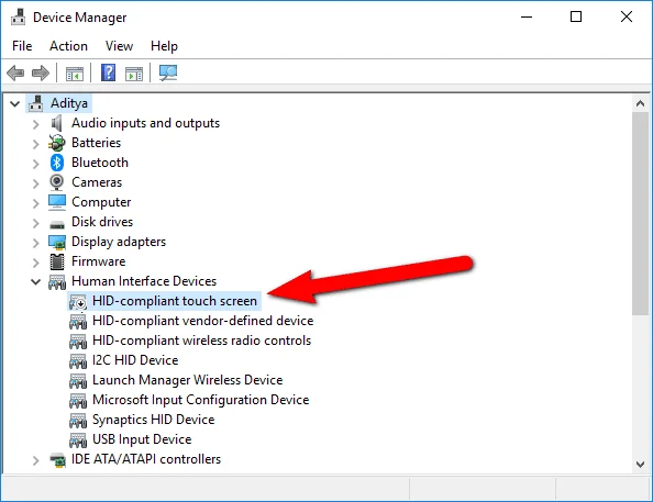 Windows10でタッチスクリーンを無効にする[ガイド]