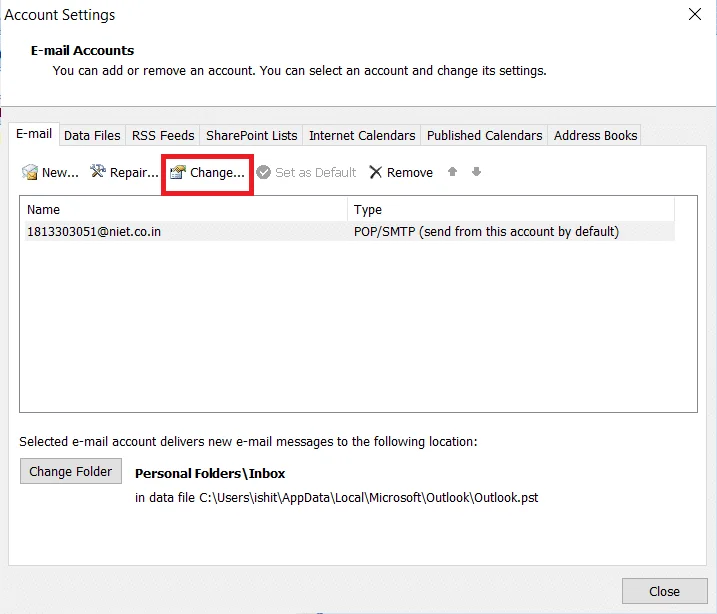 Fix Outlook-wachtwoordprompt verschijnt opnieuw