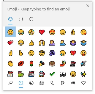 如何在 Windows 10 上使用表情符號