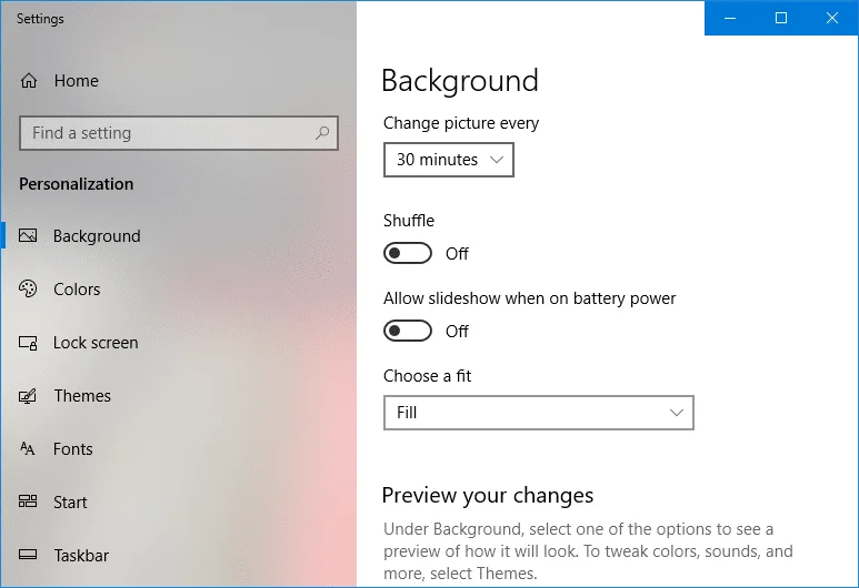كيفية تغيير خلفية سطح المكتب في نظام التشغيل Windows 10