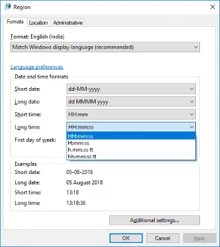 كيفية تغيير تنسيقات التاريخ والوقت في Windows 10