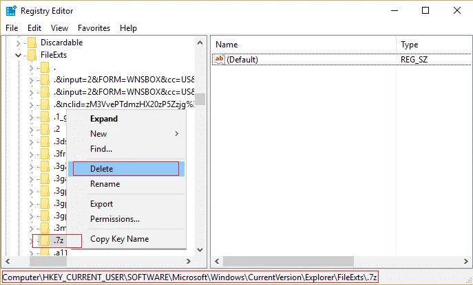 Hoe bestandstype-associaties te verwijderen in Windows 10