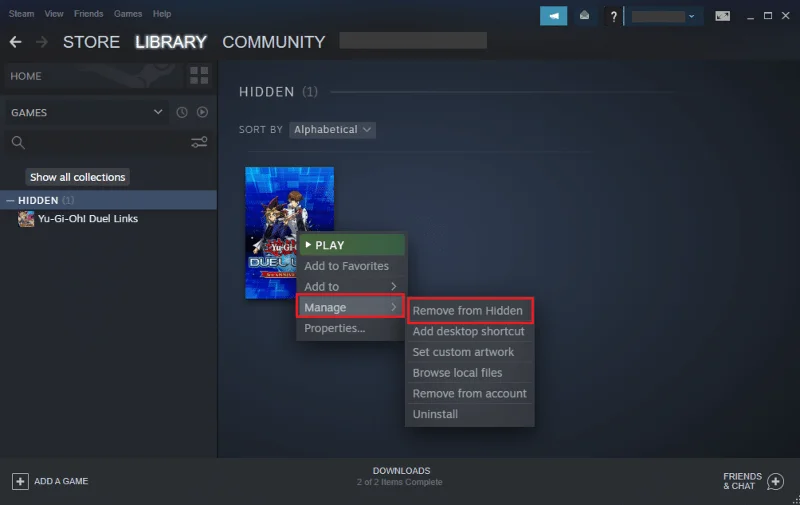 如何在 Steam 上查看隱藏遊戲