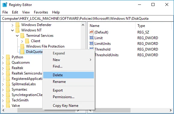 Cara Mengatur Batas Kuota Disk dan Tingkat Peringatan di Windows 10