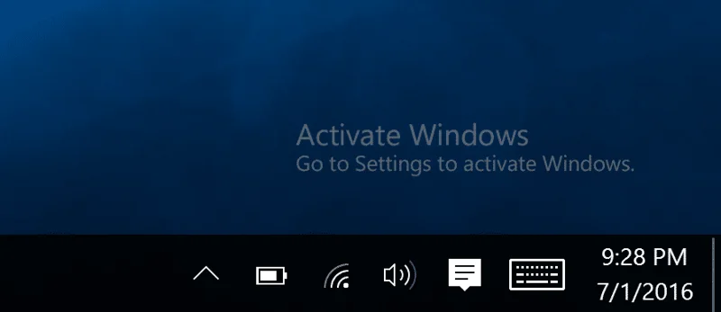 Het Activeer Windows 10 Watermerk permanent verwijderen