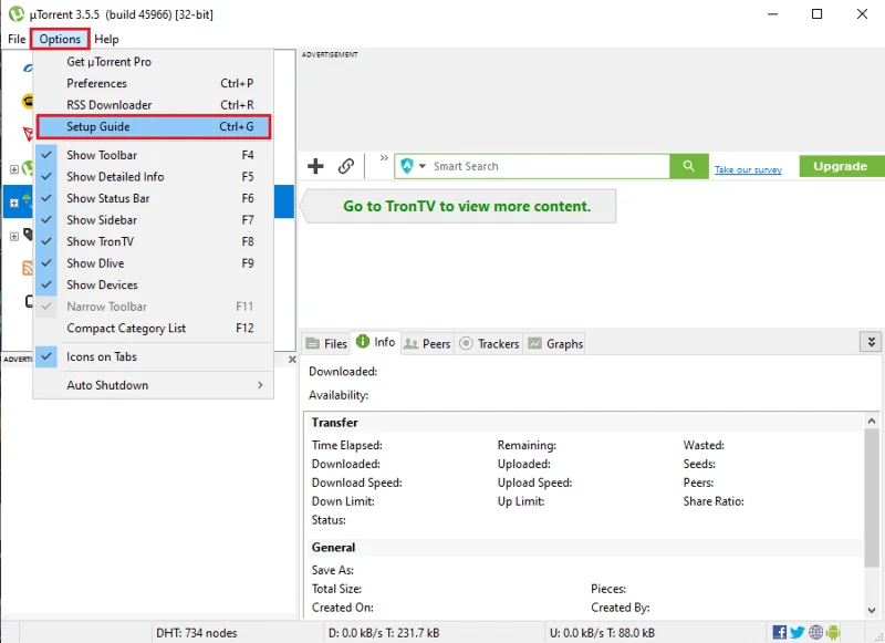 Fix uTorrent vastgelopen bij verbinding maken met peers