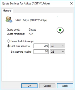 Cara Mengatur Batas Kuota Disk dan Tingkat Peringatan di Windows 10