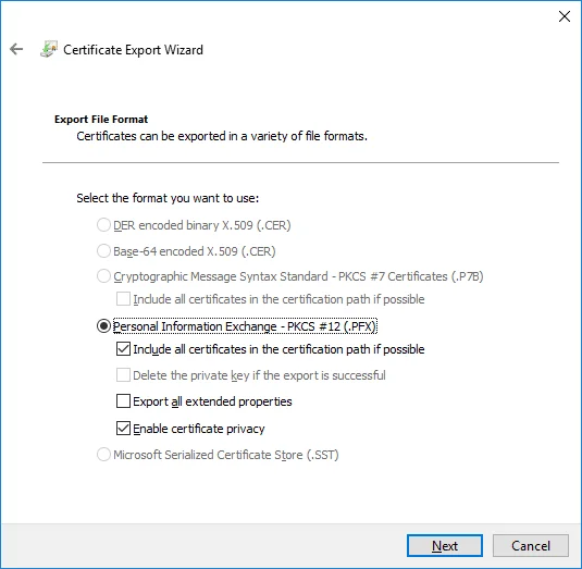 Sandarkan Sijil EFS Anda dan Kunci masuk Windows 10