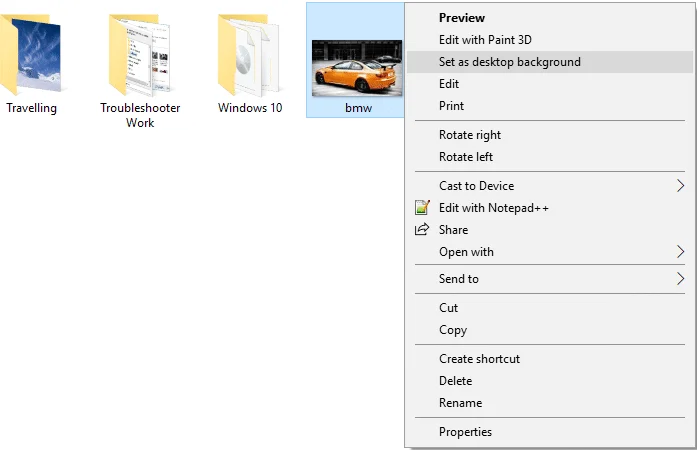كيفية تغيير خلفية سطح المكتب في نظام التشغيل Windows 10