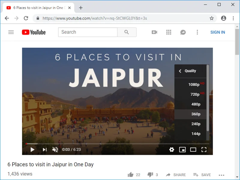 PCでのYouTubeの実行速度が遅い問題を修正