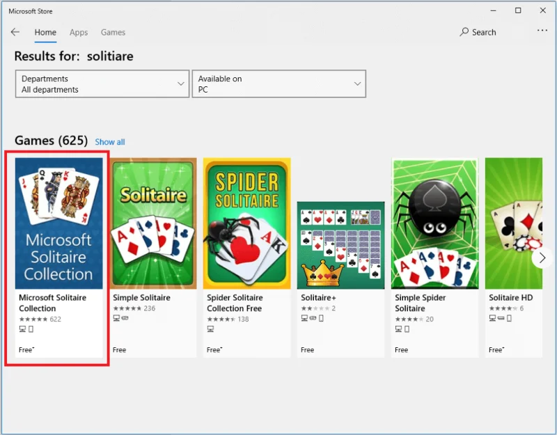 Fix Kan Microsoft Solitaire Collection niet starten