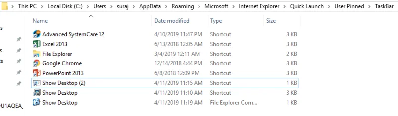 如何在 Windows 10 中將顯示桌面圖標添加到任務欄