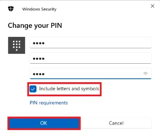 Pincode wijzigen in Windows 11