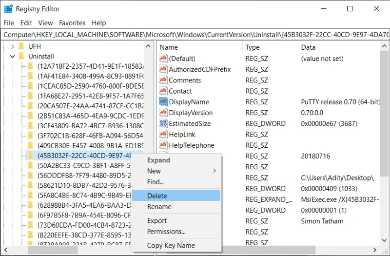 Paksa Uninstall Program yang tidak mau Uninstall Di Windows 10