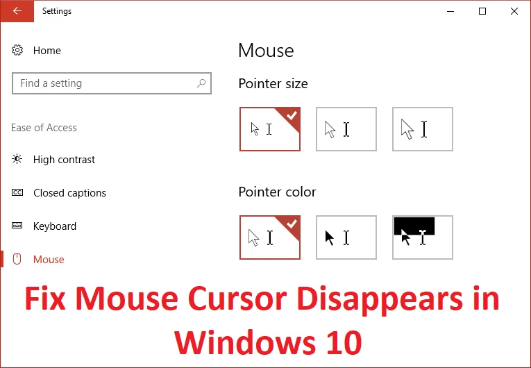 4 formas de corregir la desaparición del cursor del mouse [GUÍA]