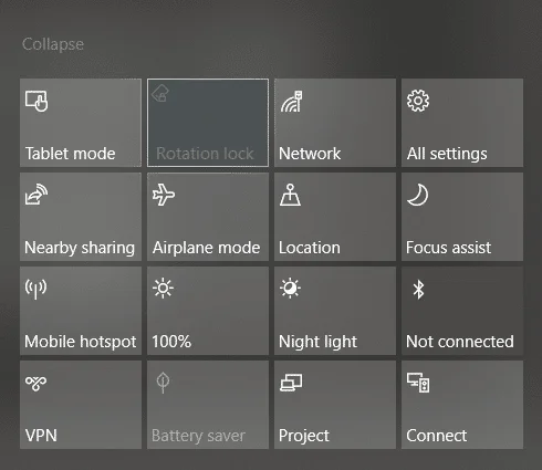 Fix Rotation Lock grisé dans Windows 10 Fix Rotation Lock grisé dans Windows 10