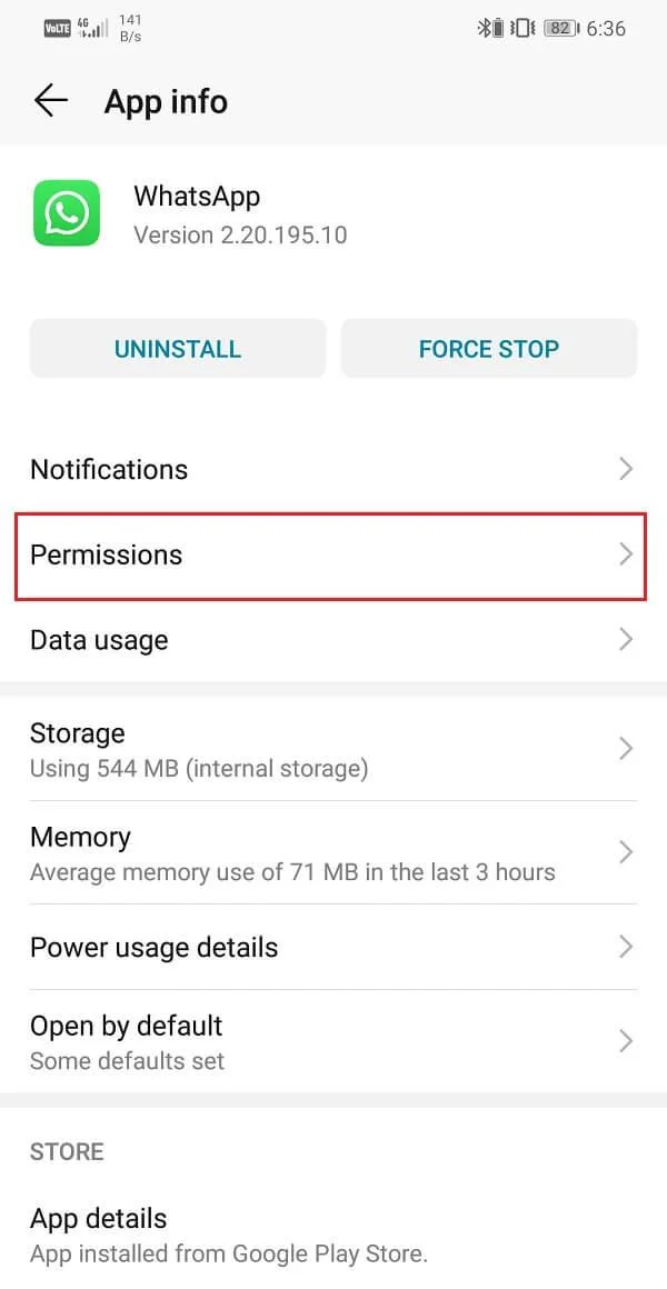 Reparar la llamada de WhatsApp que no suena en Android