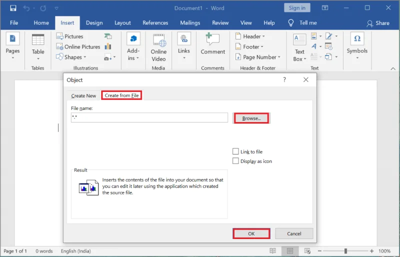Cara Memasukkan PDF ke dalam Dokumen Word