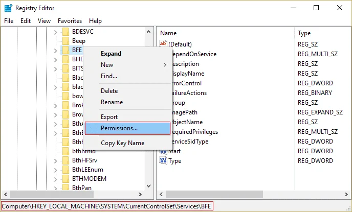 Fix Kan Windows Firewall niet inschakelen Foutcode 0x80070422