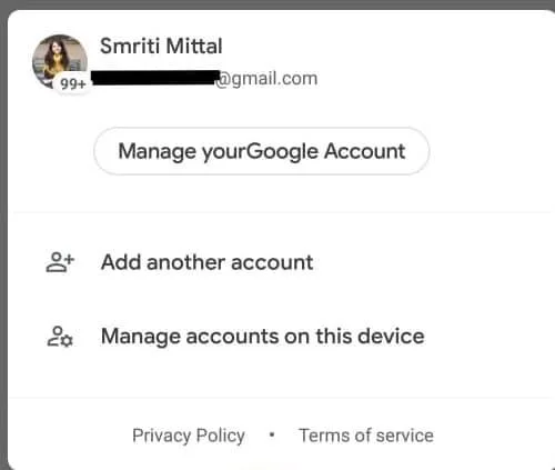 Gmailからサインアウトまたはログアウトするにはどうすればよいですか？