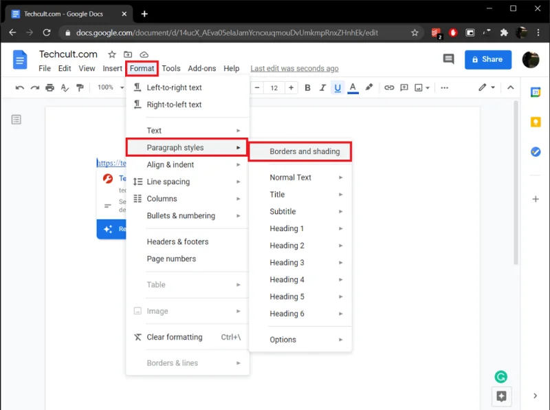 4 Cara Membuat Perbatasan di Google Documents