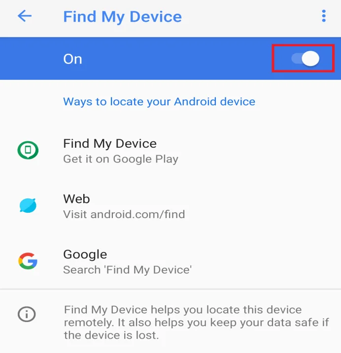 3 formas de encontrar su teléfono Android perdido