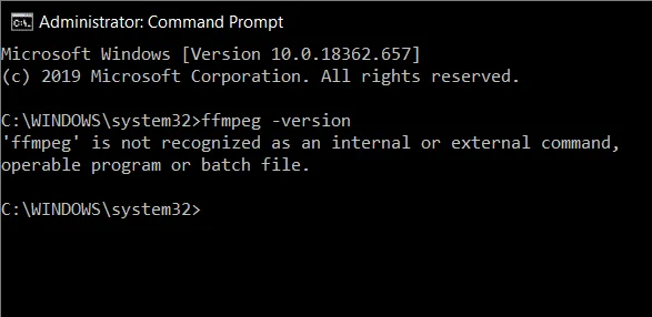 Stapsgewijze handleiding om FFmpeg te installeren op Windows 10