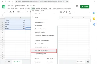 6 روش برای حذف موارد تکراری در Google Sheets