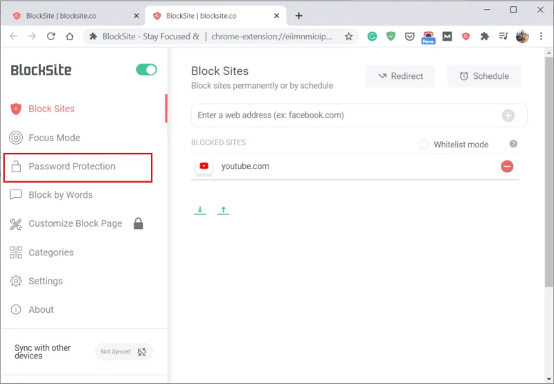 GoogleChromeでウェブサイトをブロックおよびブロック解除する方法
