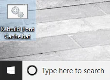 Herbouw lettertypecache in Windows 10