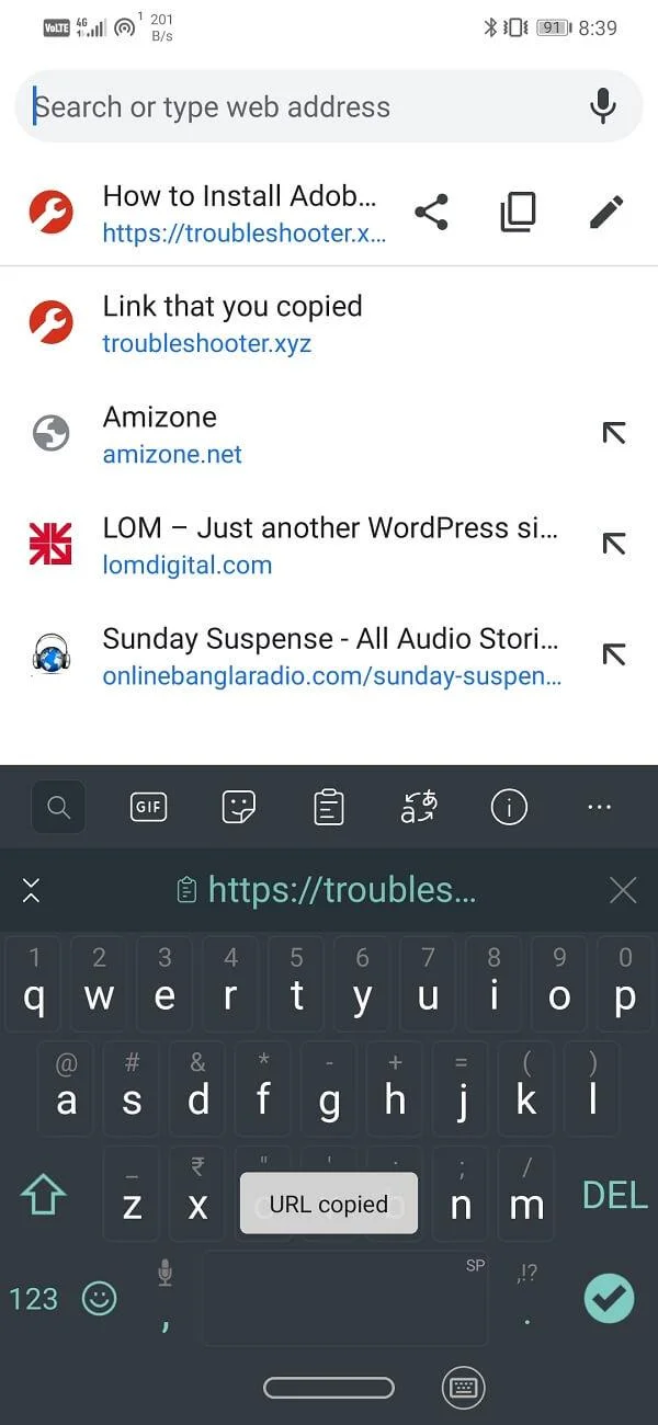 Androidでコピーアンドペーストを使用する方法