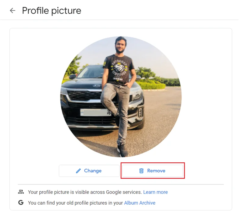 Bagaimana Cara Menghapus Gambar Profil Google atau Gmail?