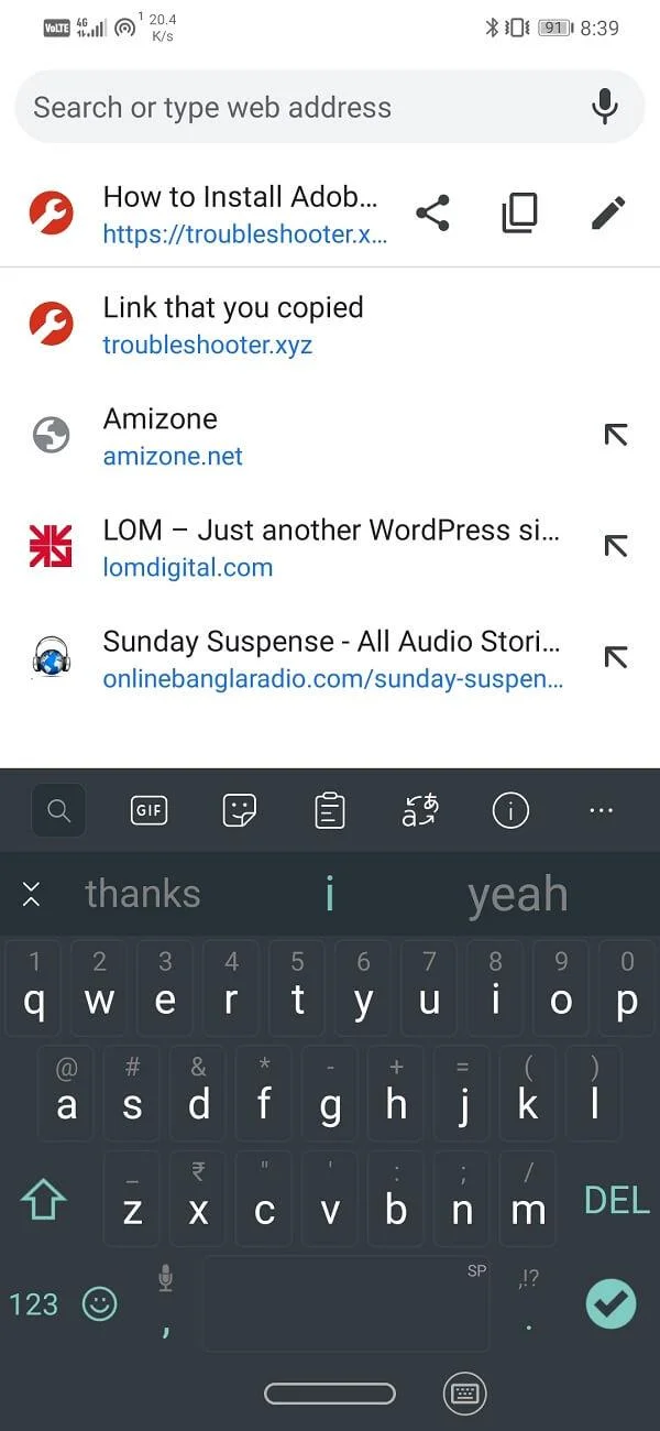 Androidでコピーアンドペーストを使用する方法