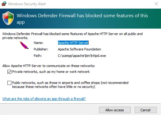 Windows10にXAMPPをインストールして構成する