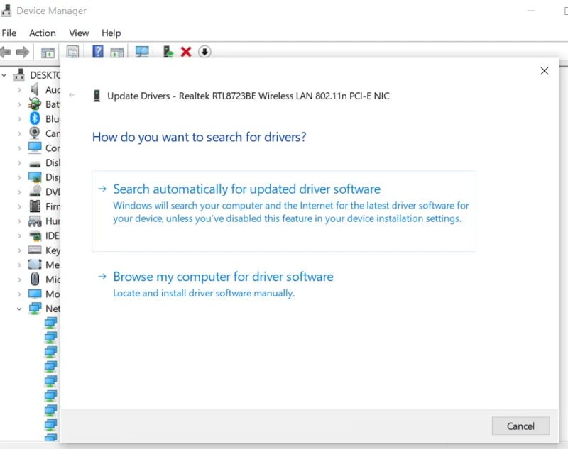 Betulkan WiFi 5GHz tidak muncul dalam Windows 10