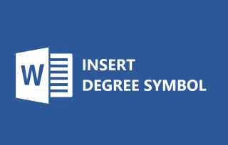 4 manieren om het gradensymbool in Microsoft Word in te voegen