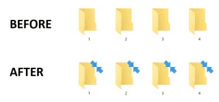 Verwijder het blauwe pijlpictogram op gecomprimeerde bestanden en mappen in Windows 10