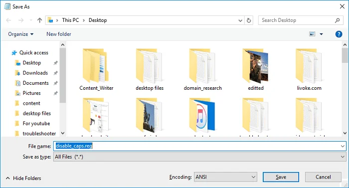 在 Windows 10 中啟用或禁用 Caps Lock 鍵 在 Windows 10 中啟用或禁用 Caps Lock 鍵