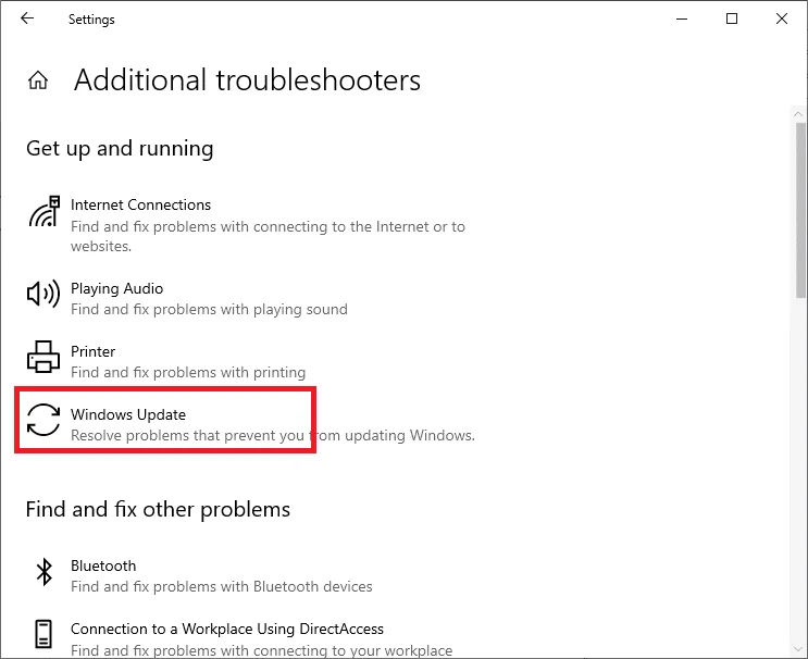 Fix Windows Update-fout 0x80070005