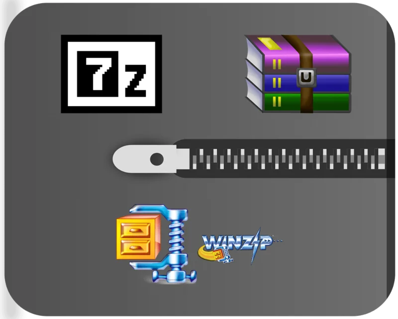 7-Zip vs WinZip vs WinRAR（最高のファイル圧縮ツール）