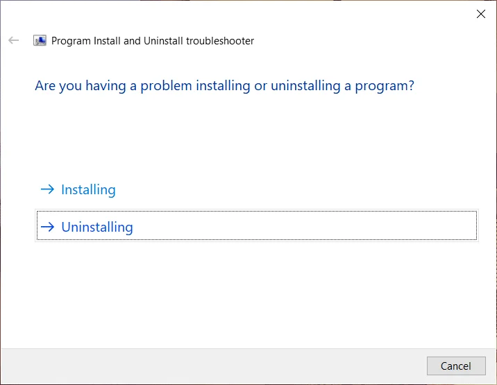 Paksa Uninstall Program yang tidak mau Uninstall Di Windows 10
