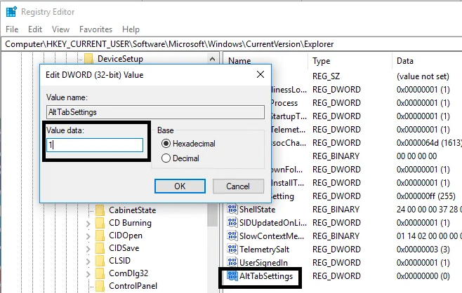 Alt + TabがWindows10で機能しない問題を修正