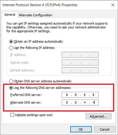 Fix HTTP Error 304 Niet gewijzigd