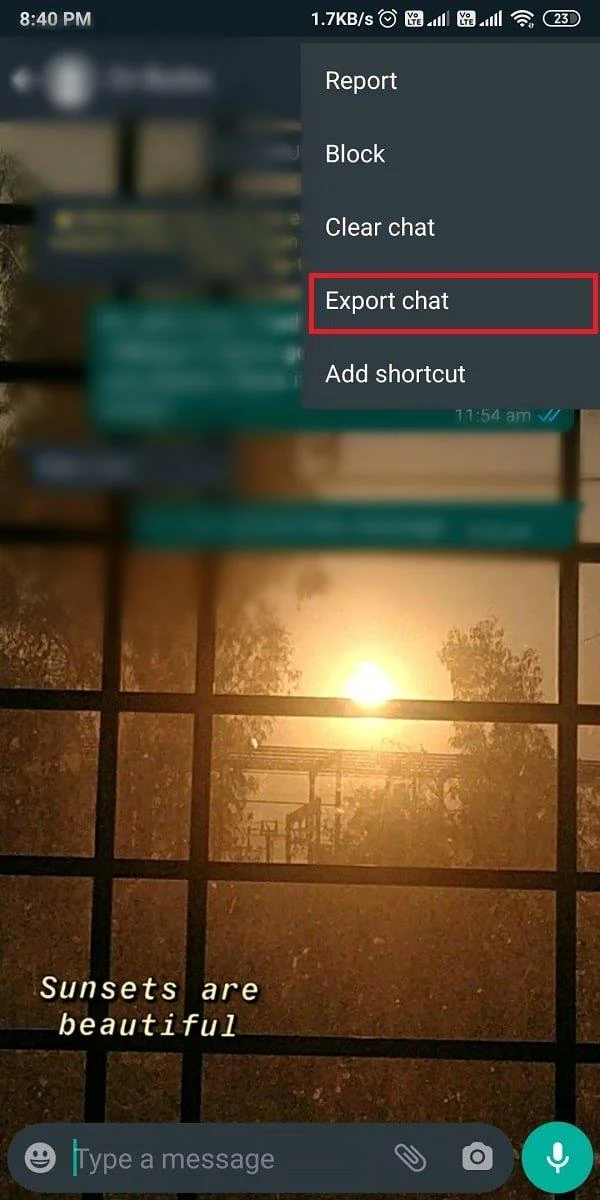 Bagaimana untuk Mengeksport Sembang WhatsApp sebagai PDF