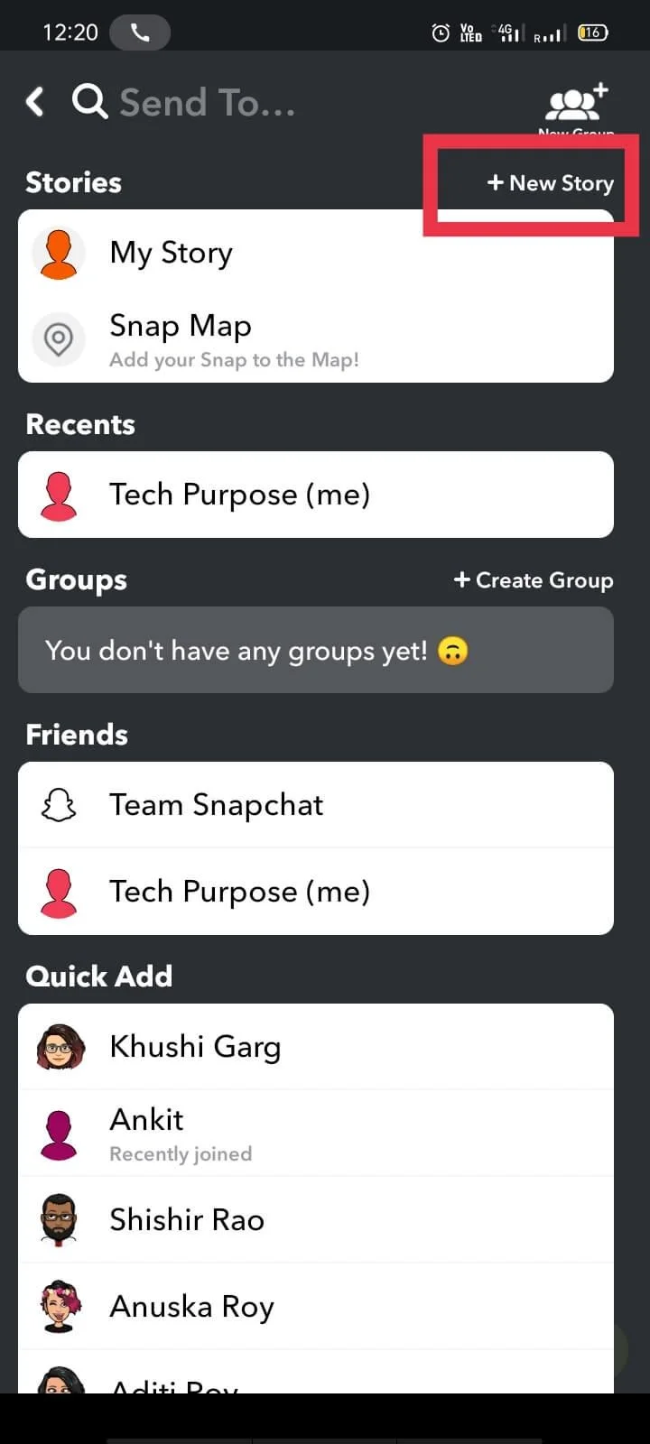 如何在 Snapchat 上為親密朋友製作私人故事