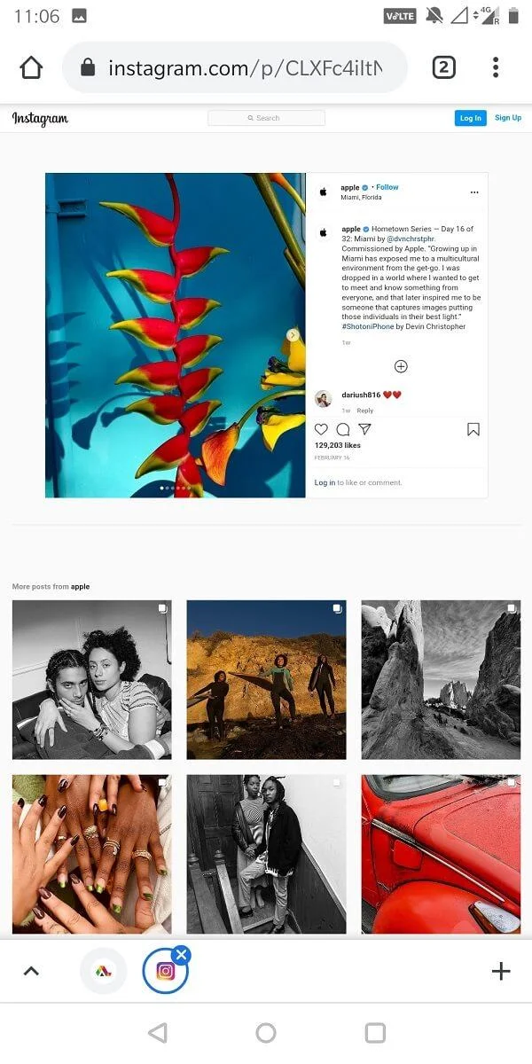 如何復制 Instagram 字幕、評論和個人簡介 如何復制 Instagram 字幕、評論和個人簡介