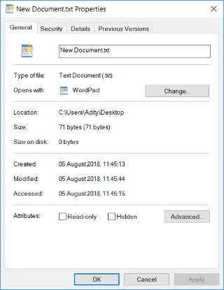 فك تشفير الملفات والمجلدات المشفرة بـ EFS في نظام التشغيل Windows 10