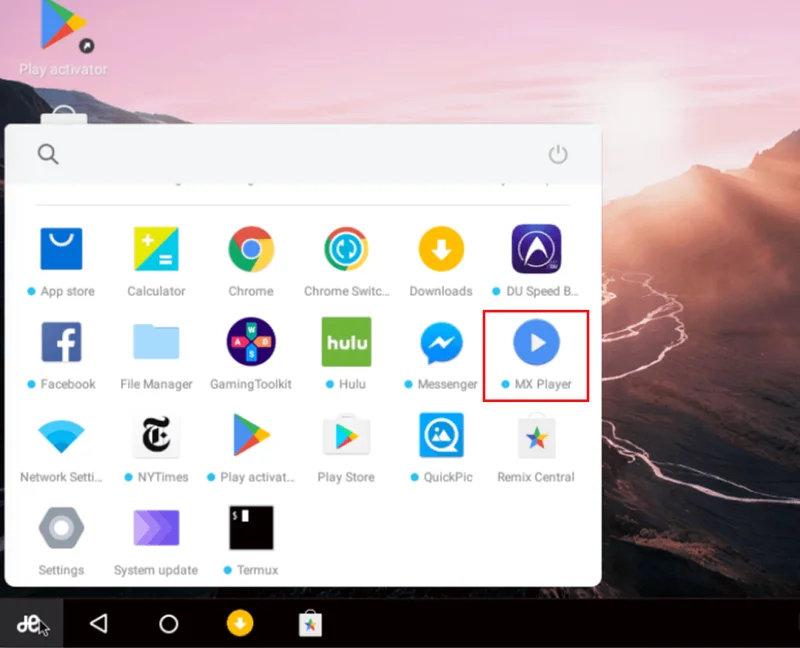 Hoe MX Player op uw pc te installeren?