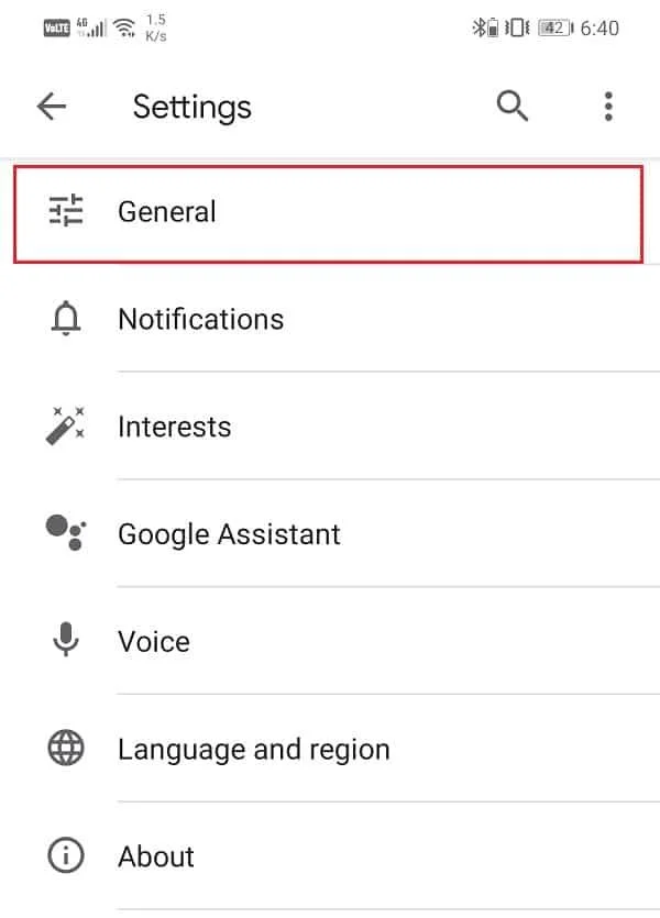 AndroidでGoogleフィードを有効または無効にする方法